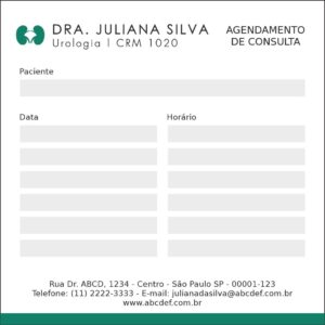 Bloco de Agendamento de Consulta Urologia Vila Real - Imagem 1
