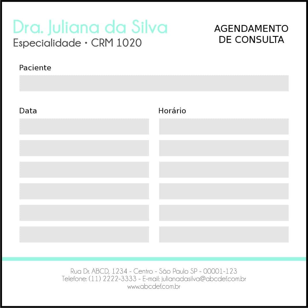 Bloco de Agendamento de Consulta Clínica Geral Suez