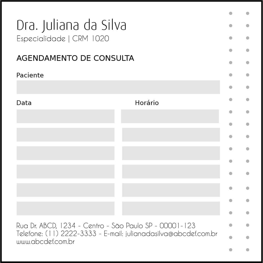 Bloco de Agendamento de Consulta Clínica Geral Tebas