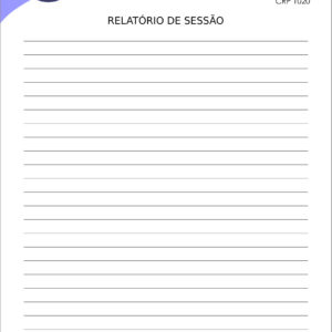 Relatório de Sessão Grande (A4) Psicologia Bamberg