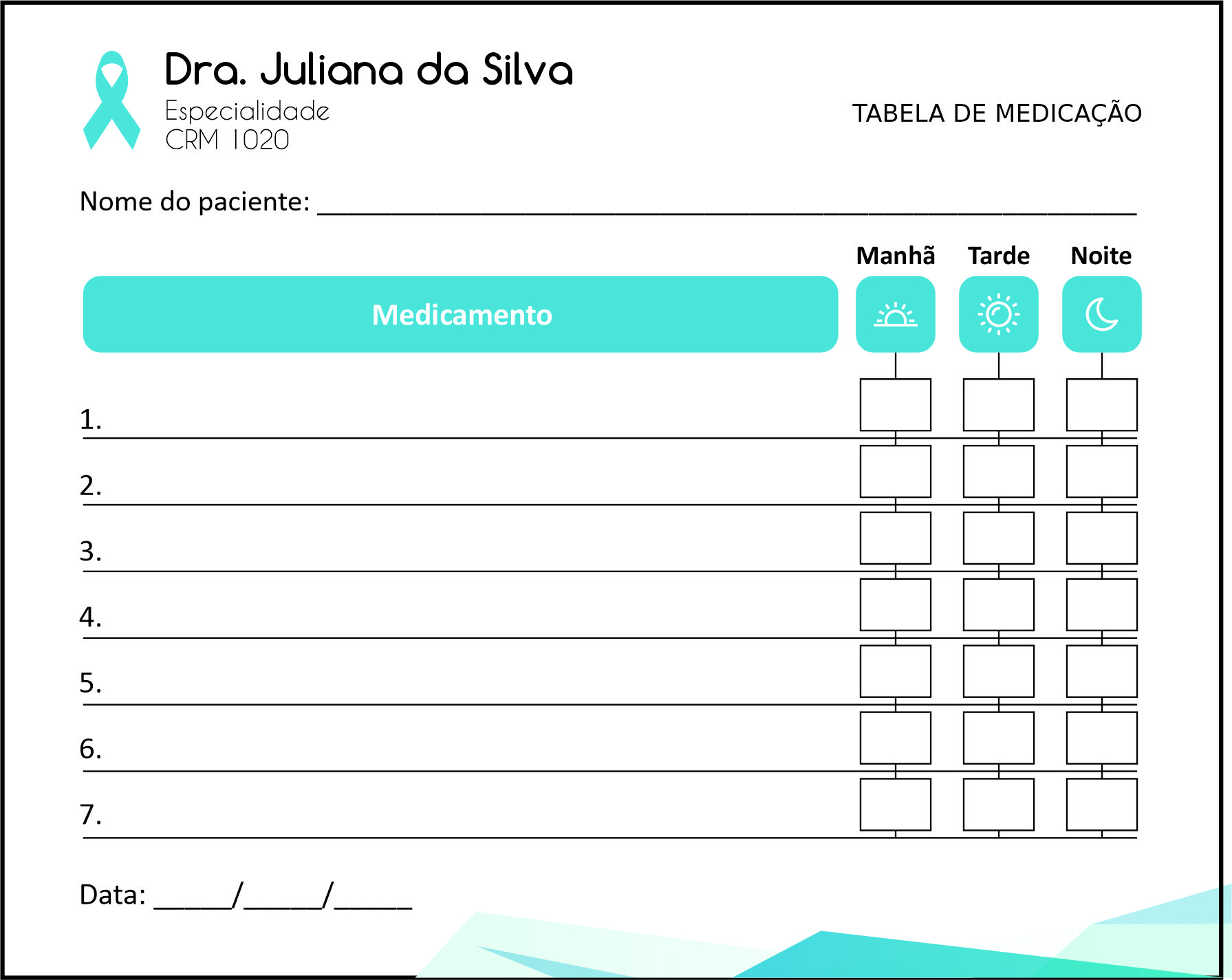 Tabela de Medicação Oncologia Kobe