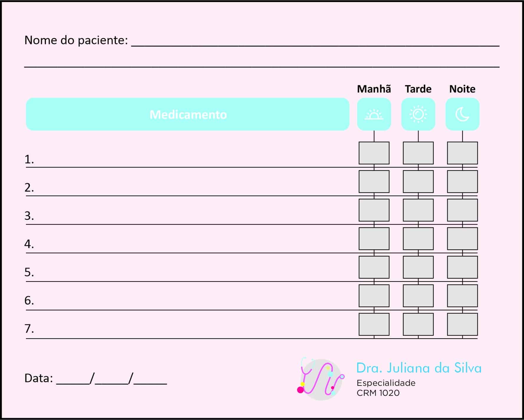 Tabela de Medicação Pediatria Tricidade
